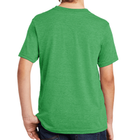 AllMade Youth Tri Blend Tee, Enviro Green, Back view