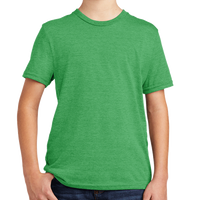 AllMade Youth Tri Blend Tee, Enviro Green, Front view