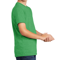 AllMade Youth Tri Blend Tee, Enviro Green, Right Sleeve view
