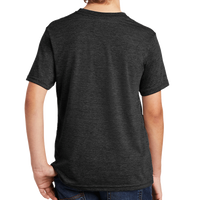 AllMade Youth Tri Blend Tee, Space Black, Back view