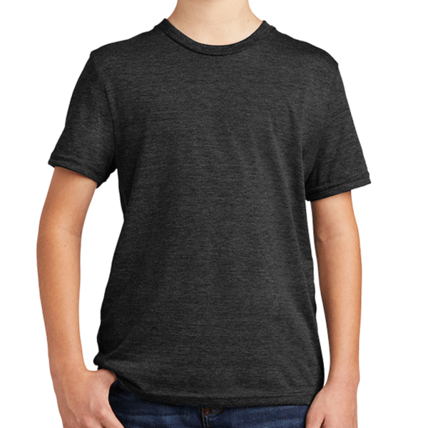 AllMade Youth Tri Blend Tee, Space Black, Front view