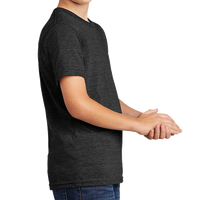 AllMade Youth Tri Blend Tee, Space Black, Right Sleeve view