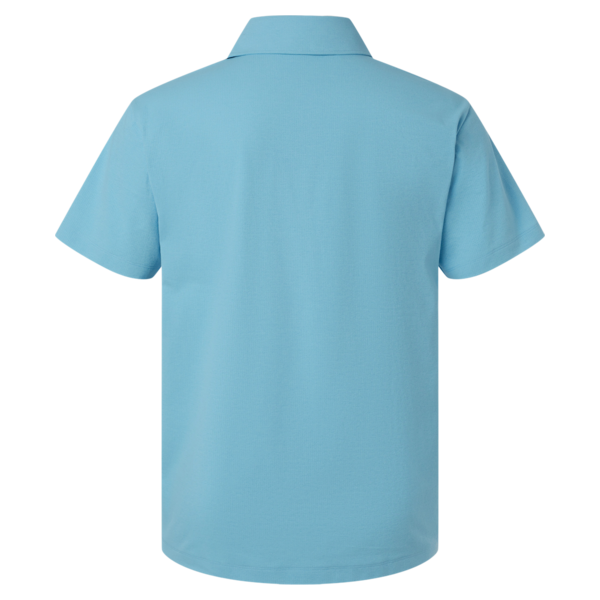 AllPro Men's Pro-Flex Sorona® Polo, Cloud Blue, Back view