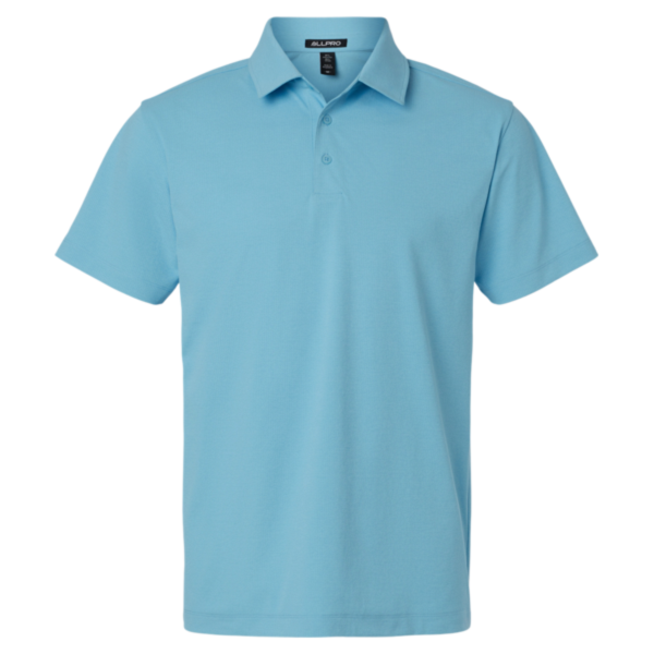 AllPro Men's Pro-Flex Sorona® Polo, Cloud Blue, Front view