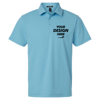 AllPro Men's Pro-Flex Sorona® Polo, Cloud Blue, Front view, Mockup
