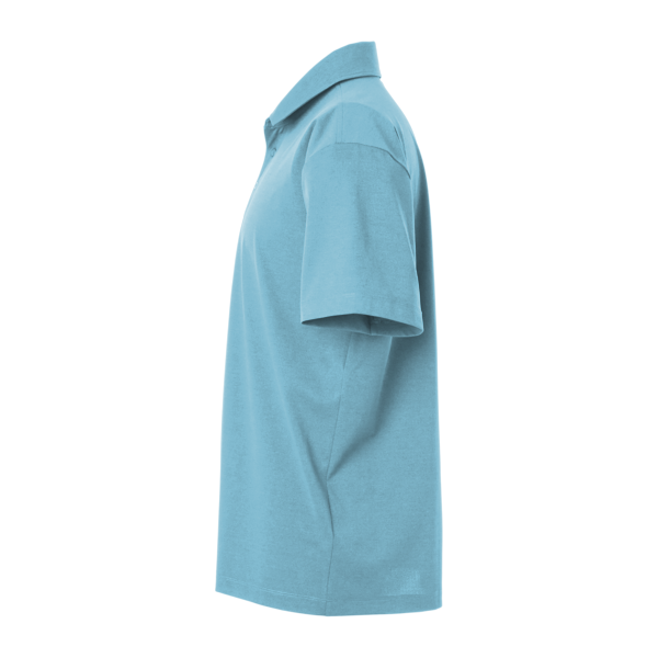 AllPro Men's Pro-Flex Sorona® Polo, Cloud Blue, Left Sleeve view