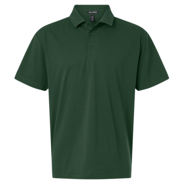 AllPro Men's Pro-Flex Sorona Polo, Forest Green, Front view