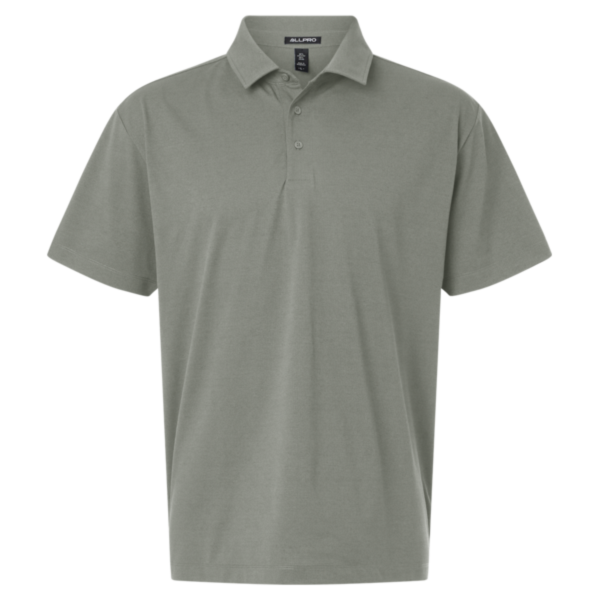 AllPro Men's Pro-Flex Sorona® Polo, Greystone, Front view