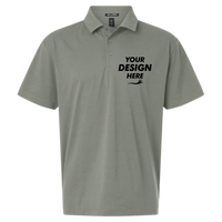 AllPro Men's Pro-Flex Sorona® Polo, Greystone, Front view, Mockup