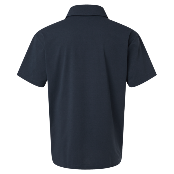 AllPro Men's Pro-Flex Sorona® Polo, Navy, Back view