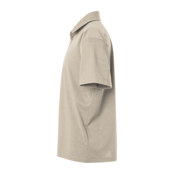 AllPro Men's Pro-Flex Sorona® Polo, Sand, Left Sleeve view