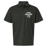 AllPro Men's Pro-Flex Sorona® Polo, Smoke, Front view, Mockup