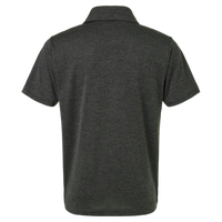 AllPro Men's Pro-Lock Performance Mélange Polo, Black Melange, Back view