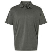 AllPro Men's Pro-Lock Performance Mélange Polo, Charcoal Melange, Front view