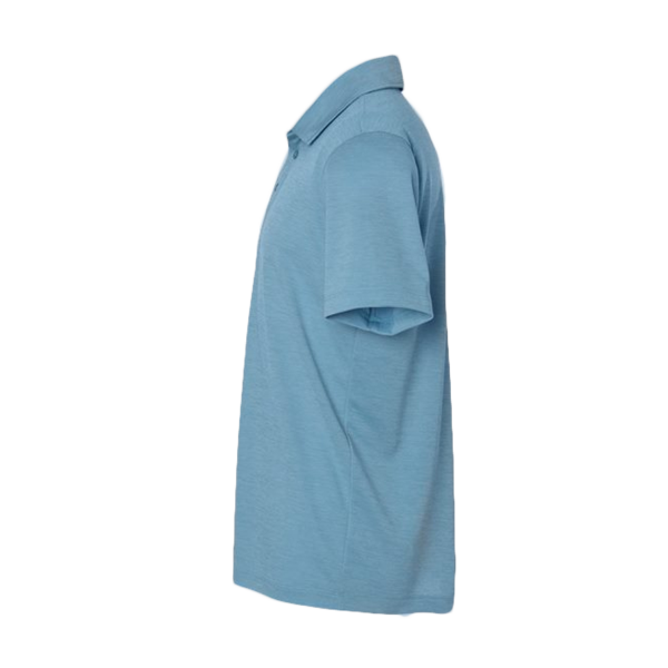 AllPro Men's Pro-Lock Performance Mélange Polo, Cloud Blue Melange, Left Sleeve view