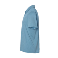 AllPro Men's Pro-Lock Performance Mélange Polo, Cloud Blue Melange, Left Sleeve view