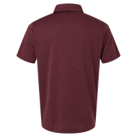 AllPro Men's Pro-Lock Performance Mélange Polo, Maroon Melange, Back view