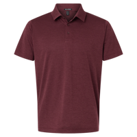 AllPro Men's Pro-Lock Performance Mélange Polo, Maroon Melange, Front view