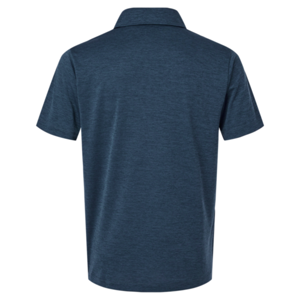 AllPro Men's Pro-Lock Performance Mélange Polo, Navy Melange, Back view