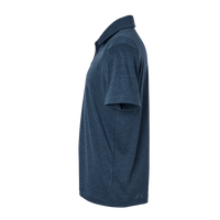 AllPro Men's Pro-Lock Performance Mélange Polo, Navy Melange, Left Sleeve view