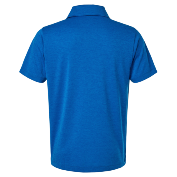 AllPro Men's Pro-Lock Performance Mélange Polo, Royal Melange, Back view