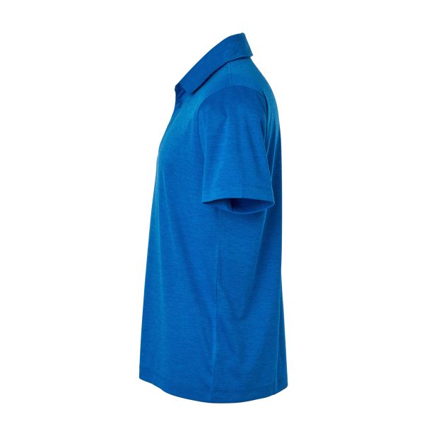 AllPro Men's Pro-Lock Performance Mélange Polo, Royal Melange, Left Sleeve view