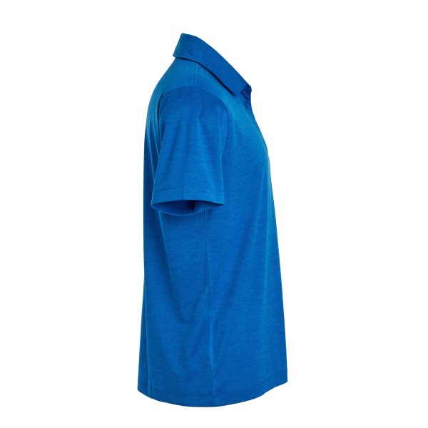 AllPro Men's Pro-Lock Performance Mélange Polo, Royal Melange, Right Sleeve view