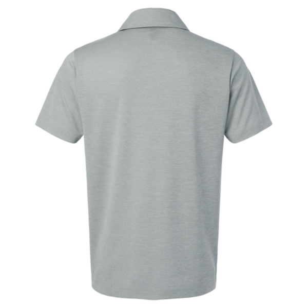 AllPro Men's Pro-Lock Performance Mélange Polo, Silver Melange, Back view