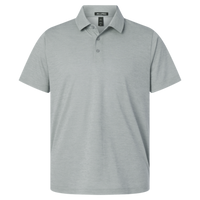 AllPro Men's Pro-Lock Performance Mélange Polo, Silver Melange, Front view