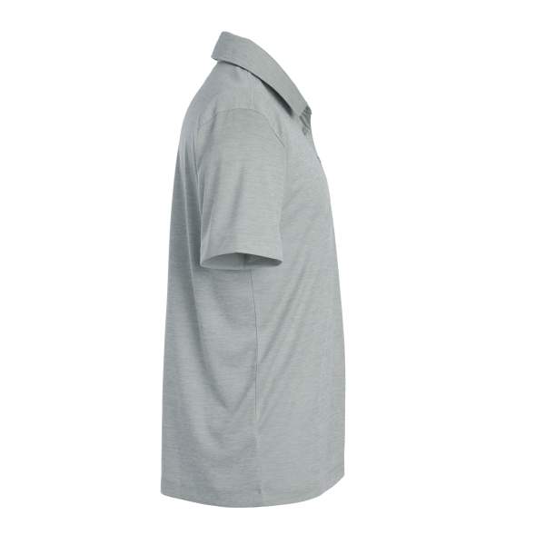 AllPro Men's Pro-Lock Performance Mélange Polo, Silver Melange, Right Sleeve view