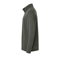 AllPro Men's Pro-Lock Performance Mélange Quarter-Zip Pullover, Charcoal Melange, Left Sleeve view