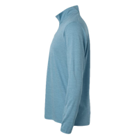 AllPro Men's Pro-Lock Performance Mélange Quarter-Zip Pullover, Cloud Blue Melange, Left Sleeve view