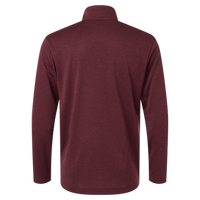 AllPro Men's Pro-Lock Performance Mélange Quarter-Zip Pullover, Maroon Melange, Back view