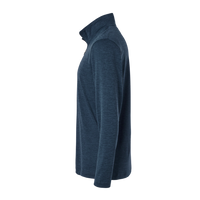AllPro Men's Pro-Lock Performance Mélange Quarter-Zip Pullover, Navy Melange, Left Sleeve view