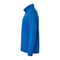 AllPro Men's Pro-Lock Performance Mélange Quarter-Zip Pullover, Royal Melange, Left Sleeve view
