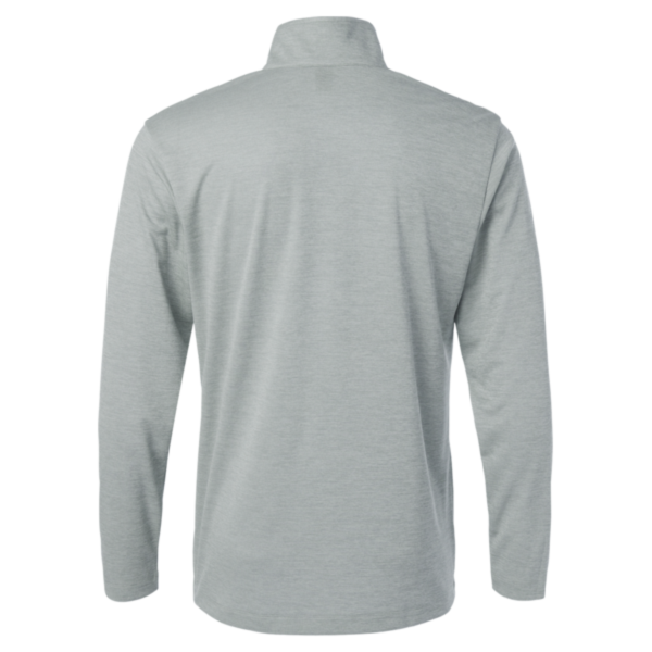 AllPro Men's Pro-Lock Performance Mélange Quarter-Zip Pullover, Silver Melange, Back view
