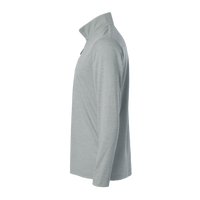 AllPro Men's Pro-Lock Performance Mélange Quarter-Zip Pullover, Silver Melange, Left Sleeve view