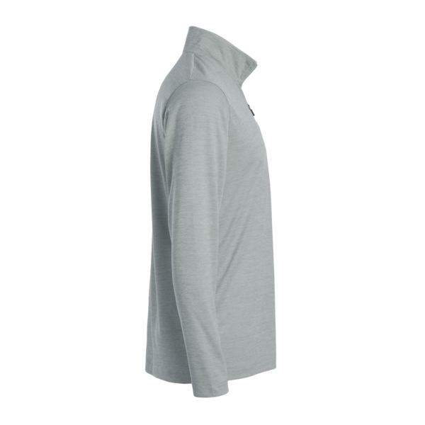AllPro Men's Pro-Lock Performance Mélange Quarter-Zip Pullover, Silver Melange, Right Sleeve view
