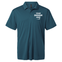 AllPro Men's Pro-Lock Performance Polo, Atlantic Blue, Front view, Mockup