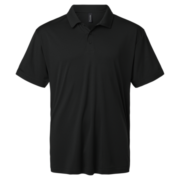 AllPro Men's Pro-Lock Performance Polo, Black, Front view