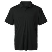 AllPro Men's Pro-Lock Performance Polo, Black, Front view