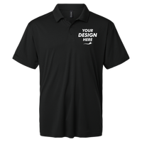 AllPro Men's Pro-Lock Performance Polo, Black, Front view, Mockup
