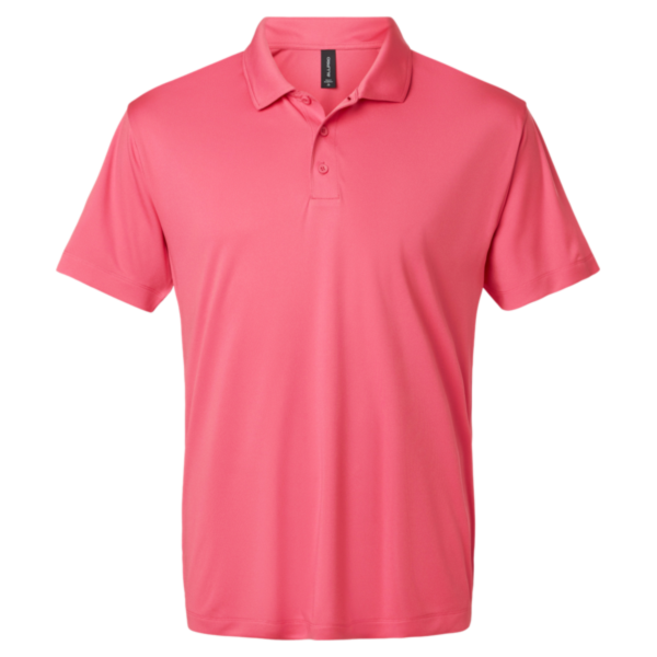 AllPro Men's Pro-Lock Performance Polo, Bright Pink, Front view