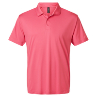 AllPro Men's Pro-Lock Performance Polo, Bright Pink, Front view