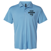 AllPro Men's Pro-Lock Performance Polo, Carolina Blue, Front view, Mockup
