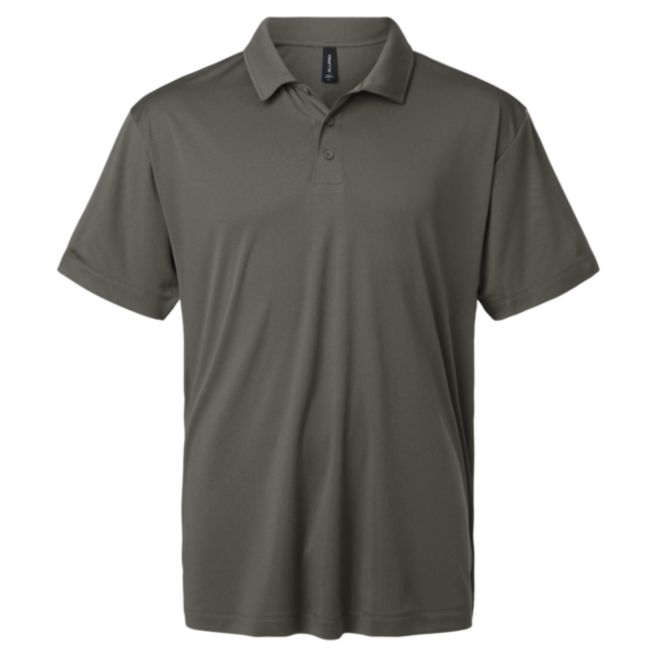 AllPro Men's Pro-Lock Performance Polo, Charcoal, Front view
