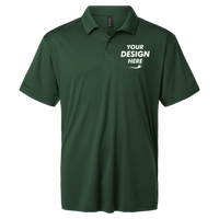 AllPro Men's Pro-Lock Performance Polo, Forest Green, Front view, Mockup