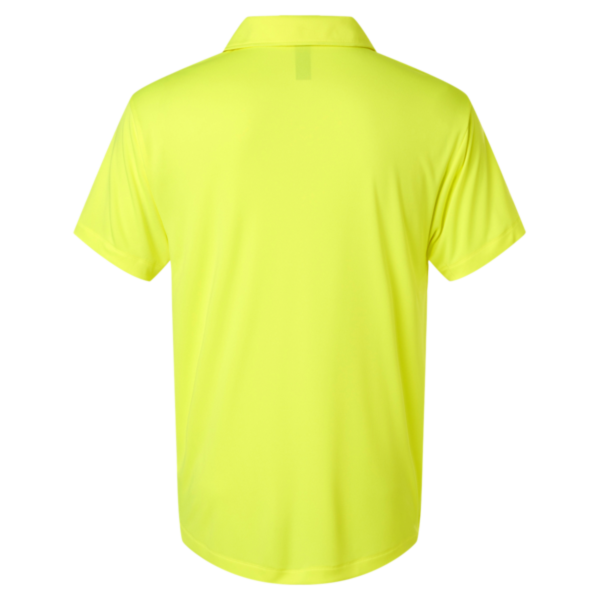 AllPro Men's Pro-Lock Performance Polo, Neon Yellow, Back view