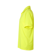 AllPro Men's Pro-Lock Performance Polo, Neon Yellow, Left Sleeve view