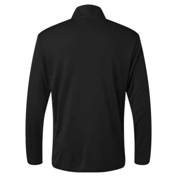 AllPro Men's Pro-Lock Performance Quarter-Zip Pullover, Black, Back view